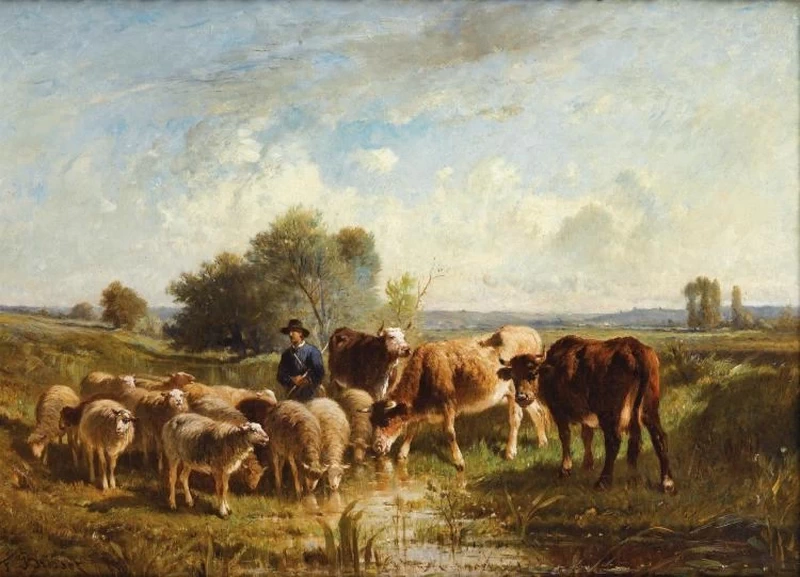 Pastore e il suo gregge